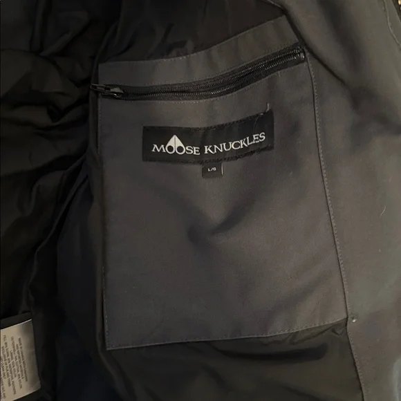 Moose Knuckles Original 3Q Fur Jacket – Size L – Granite / Black Fox Fur - Picture 8 of 16